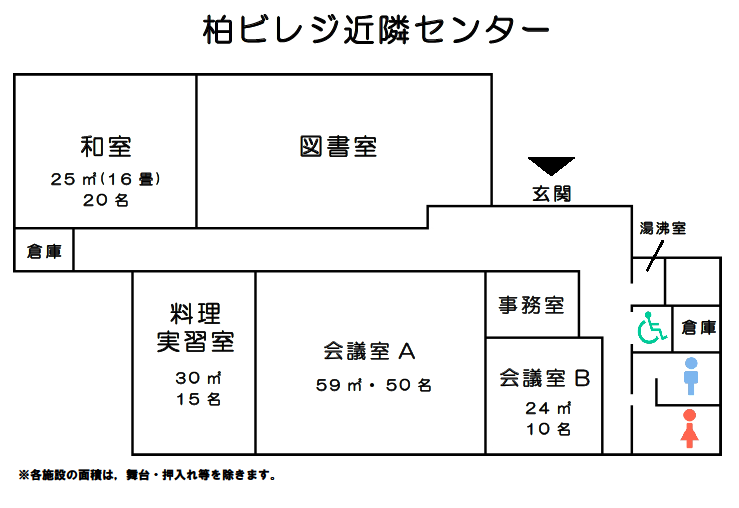 柏ビレジ近隣センタ― 館内図