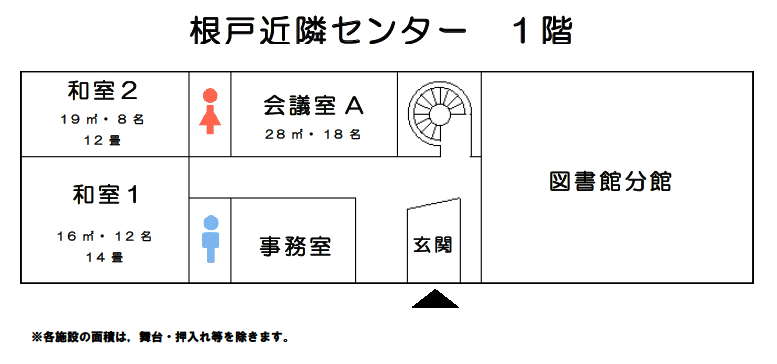 根戸近隣センター1階 館内図