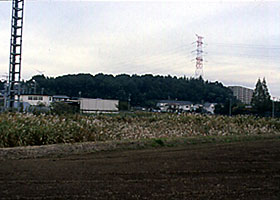 松ヶ崎城跡遠景