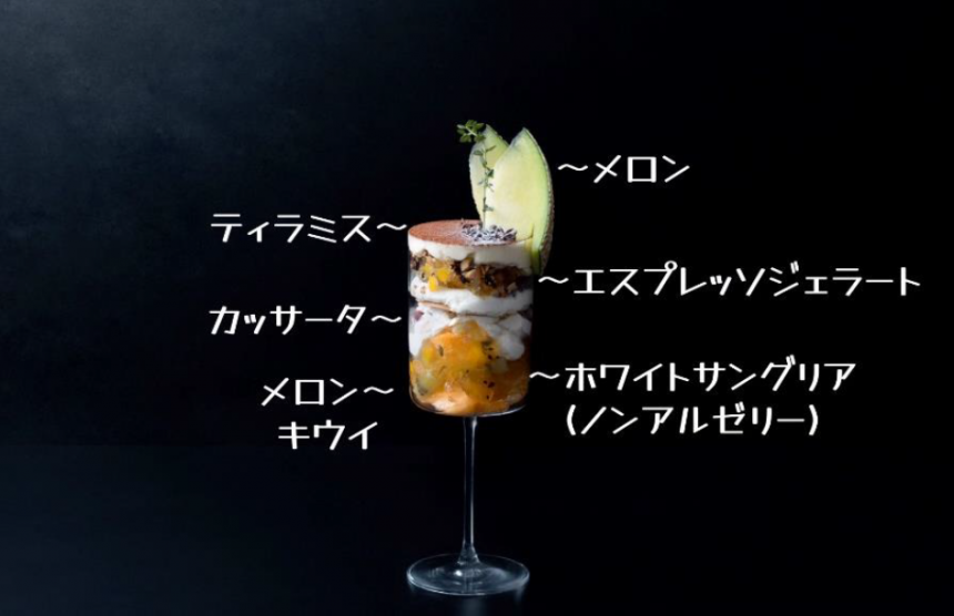 メロンとドルチェのパフェ