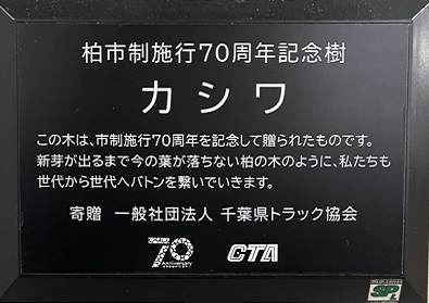 目印はこちらの樹名板です