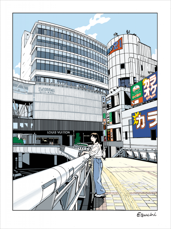 柏市施行70周年記念描き下ろしイラスト_ソロバージョン