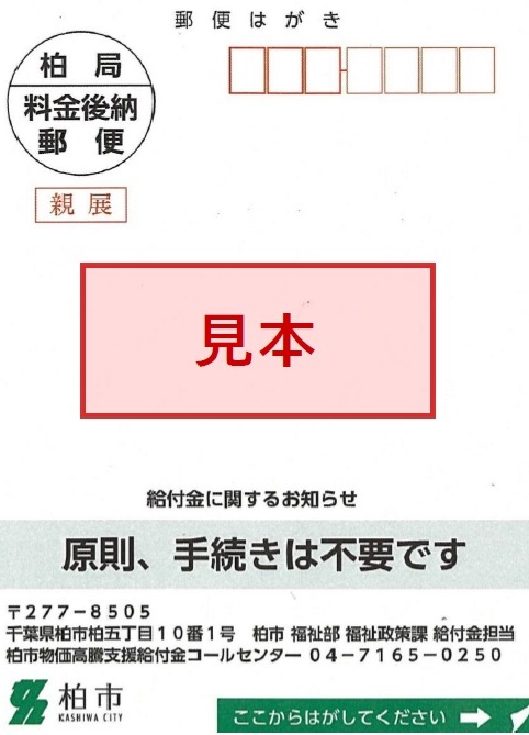 支給案内書