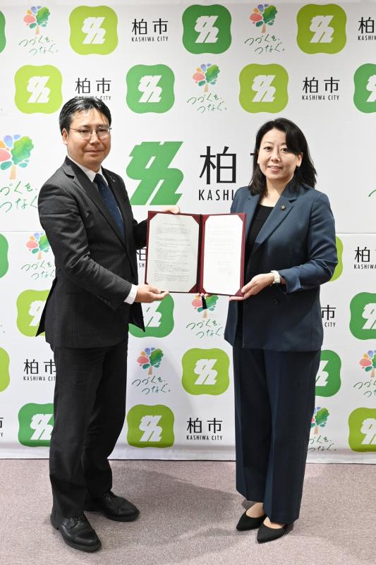災害時における通信設備復旧協定締結の様子