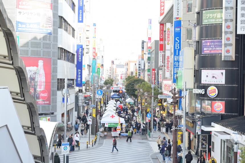 まちあそび人生ゲームの町中の様子