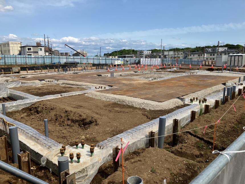 現地の状況 A棟基礎工事（令和7年5月7日撮影）