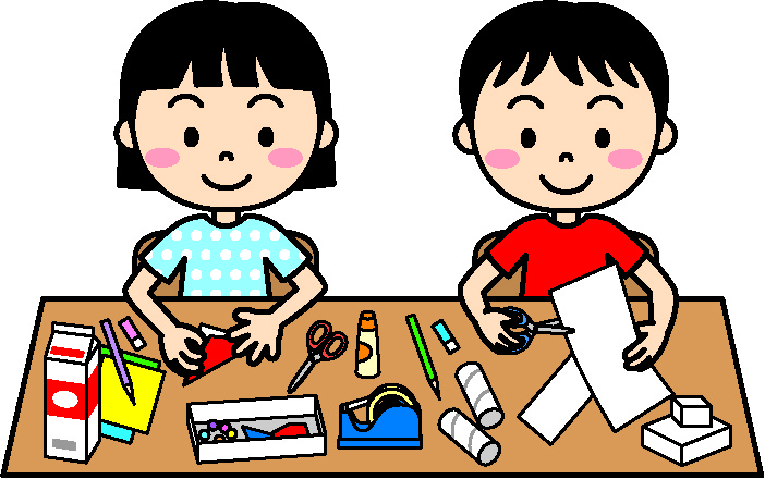 工作をしている小学生