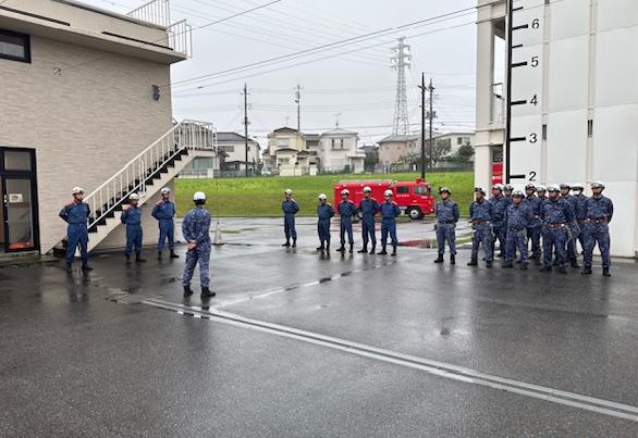集合している様子