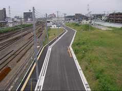 写真:国道6号の南側部分の宅地造成や道路整備