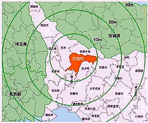 沼南町を中心とした30km圏内地図