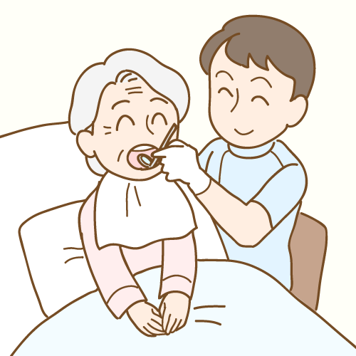 在宅歯科診療のイラスト